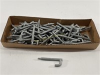 Box Full of Wire Rope Cable Support Utility Hooks