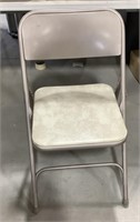 Metal folding chair