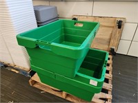 LARGE PLASTIC TUBS - NO COVERS