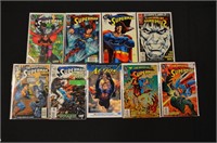 (9) SUPERMAN COMIC BOOKS