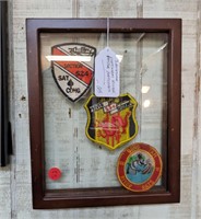 3 Framed Vietnam River Patrol Patches 9 x 11