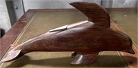 ST - CARVED DOLPHIN 13"L