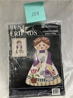 Counted Cross Stitch Doll Kit - 1996 - NEW