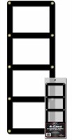 4 card screw down holder black border