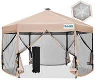 Quictent 13'x13’ Hexagonal Pop up Canopy Tent with