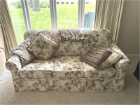 Clean floral Hid-A-Bed Couch