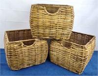 Rattan Storage Baskets [x3]