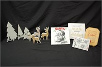 Christmas Decor- Wood Trees/Reindeer, Canvases