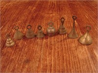 Lot of various hanging antique bells