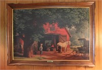 "Horse and Buggy Days" Framed 39x29"