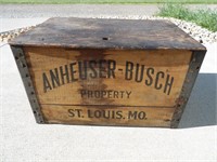 Original 1942 Anheuser Busch Wood Beer Case