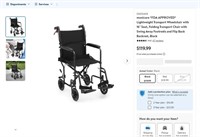 N7097  Monicare Lightweight Transport Wheelchair