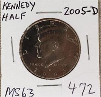 2005D Kennedy Half MS63