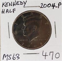 2004P Kennedy Half MS63