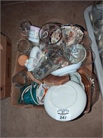 Mugs, Butter dish, glasses, plates, etc