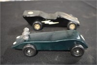 2 Wooden derby cars
