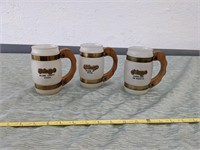 Vintage Indy 500 Barrel Mugs