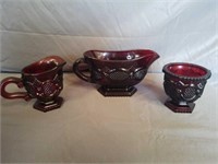 Set of 3 ruby red avon