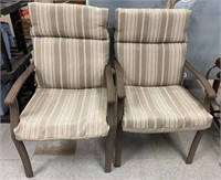 Arden Patio Chairs with Striped Cushions