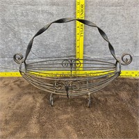Wrought Iron Basket with Handle
