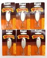 (6) NOS Bomber Slab Spoon Fishing Lures