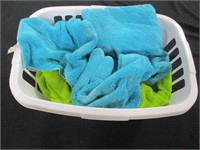(4) Towels and Laundry Basket