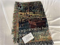 Cabin Decoratively Scripture Throw