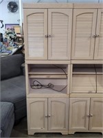 24"  Beach / Birch Wood Storage Cabinet