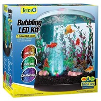Tetra Bubbling LED Aquarium Kit 3 Gallons,...