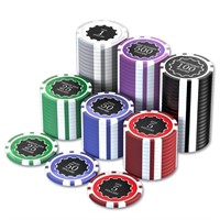 HEITOK Premium Touch Poker Chip Set 100PCS...