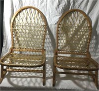 Vintage Snowshoe Rocking Chairs