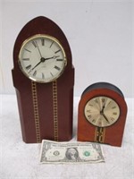 2 Wood Mantle Clocks - Larger is Sarreid Ltd. -