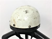 Vintage motorcycle helmet.