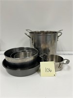 Stock Pot Colander mixing bowls stainless steel