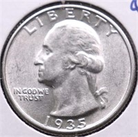 1935 CHOICE BU WASHINGTON QUARTER