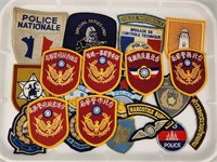 20) FOREIGN COUNTRY POLICE PATCHES - OBSOLETE