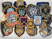 23) CENTRAL & SOUTH AMERICAN POLICE PATCHES - OBSO