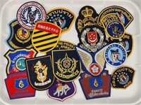 20) FOREIGN COUNTRY POLICE PATCHES - OBSOLETE