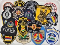 20) VARIOUS COUNTRY POLICE PATCHES - OBSOLETE