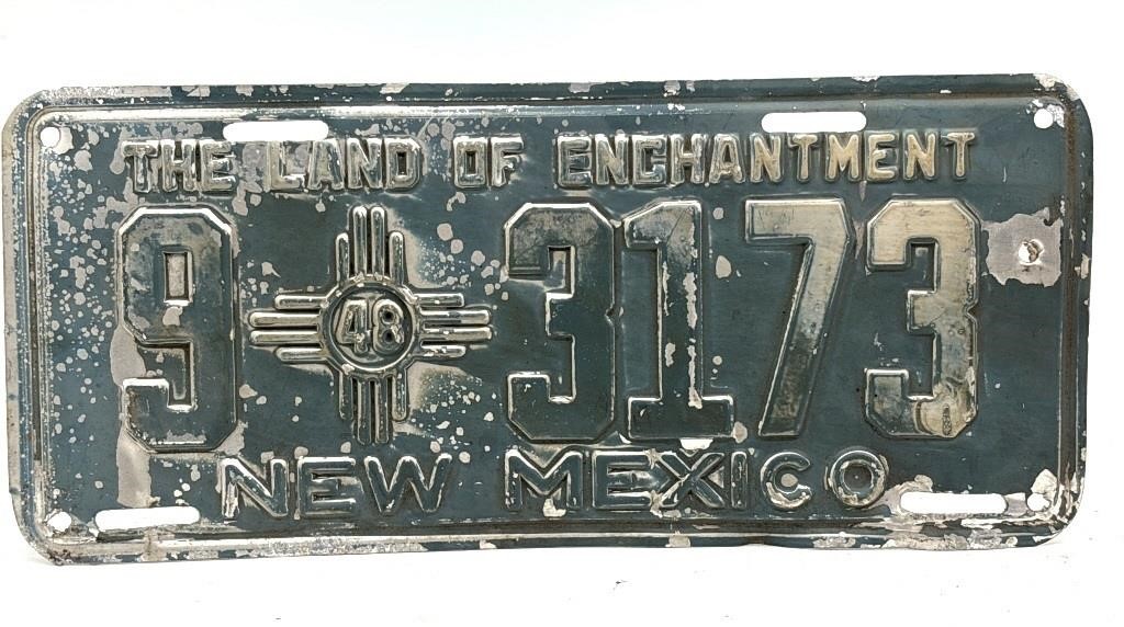 1948 New Mexico License Plate
