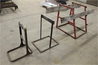 (3) Boat Motor Stands Approx 74"x37"x35", 18"x32'