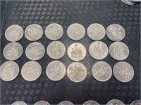 Canadian Silver Nickel Half Dollars