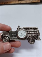 Fire Truck Miniture Clock