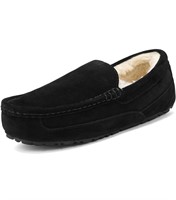 $41(10) Men's Suede Faux Fur Slippers