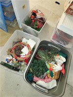 3 Tubs Vintage Christmas Decorations