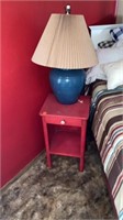 13.5 x 13.5 x 24 nightstand with snowman top lamp