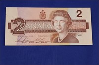 $2 Bill 1986 Elizabeth II