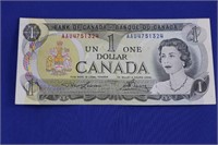 1$ Bill 1973 Elizabeth II