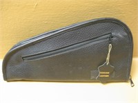 D.U.O.M.O Genuine Leather Zippered Pistol Case