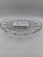 Pressed Glass Serving Tray